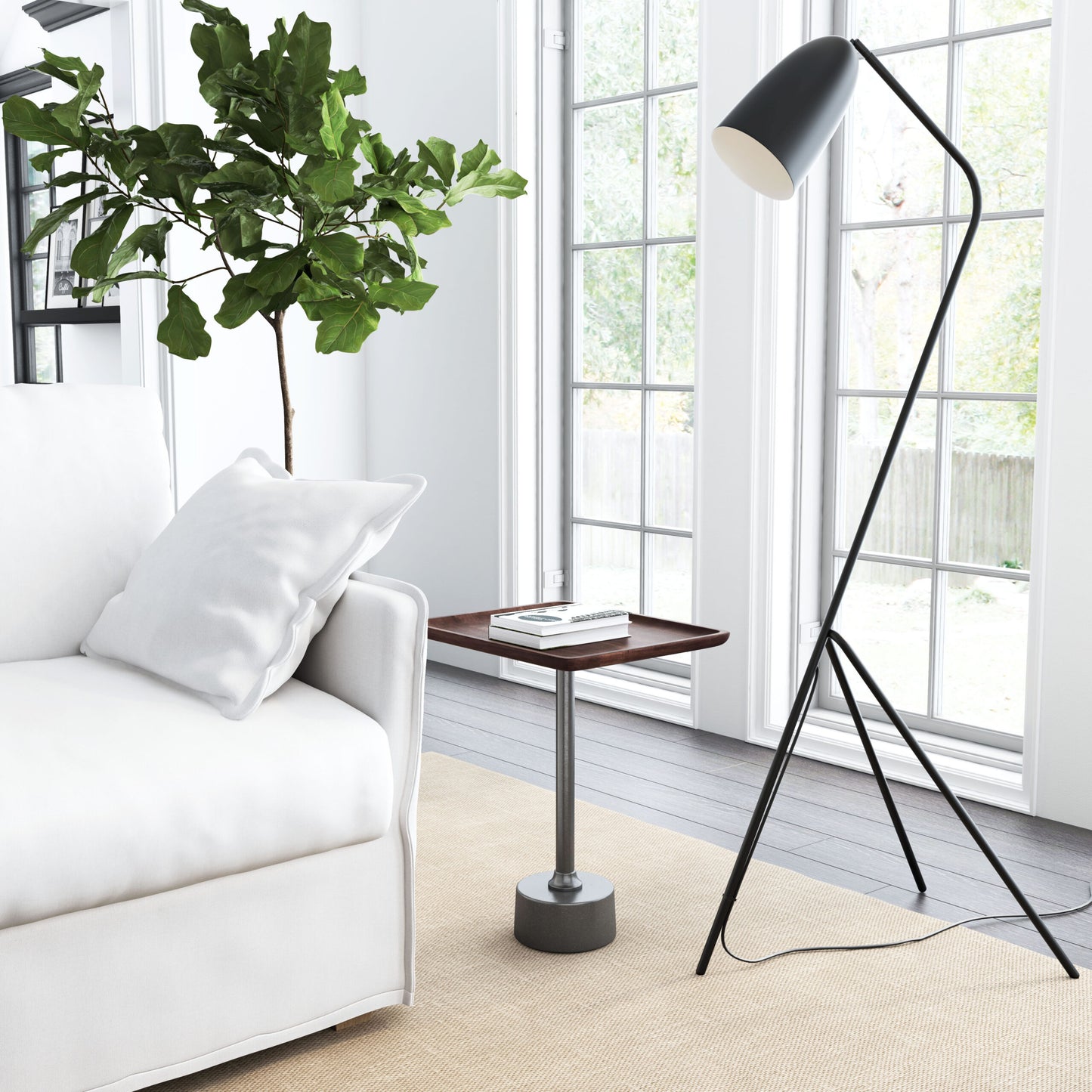 Terra Side Table Brown & Dark Gray