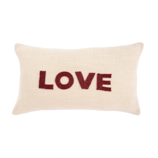 Love Pillow Burgundy