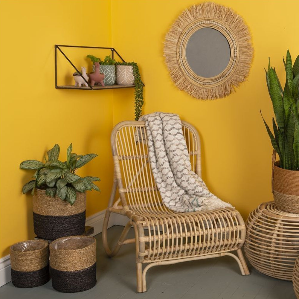 Tiki Rattan Mirror
