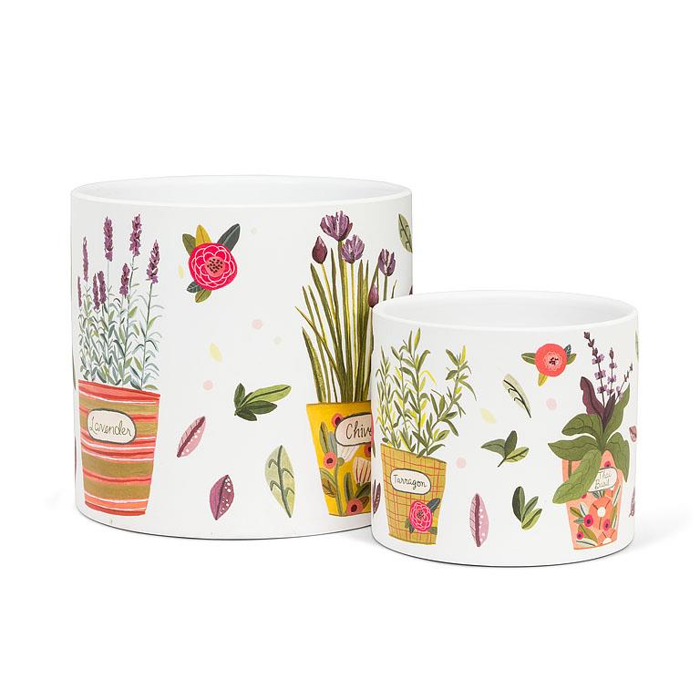 Large Potted Herbs Planter