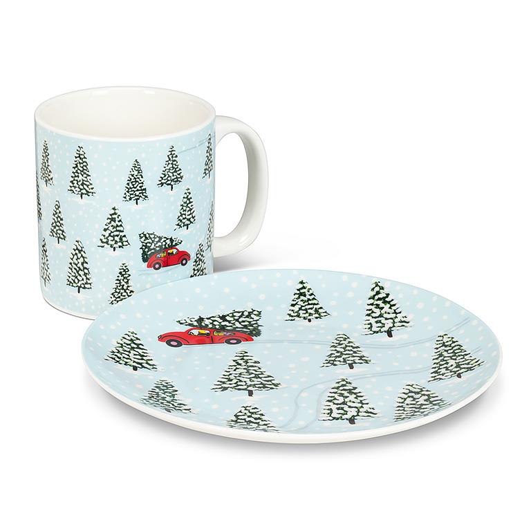 Blue Christmas Tree Mug
