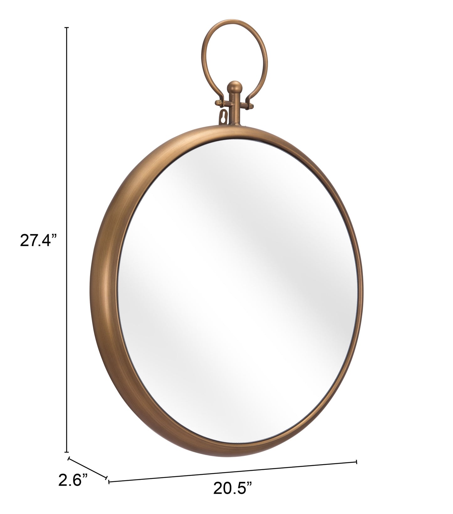 Kirkham Mirror Brass