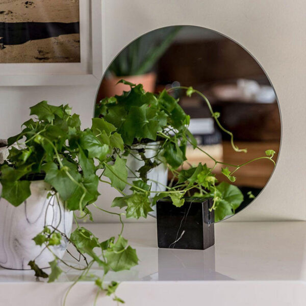 Moon Marble Mirror – Black