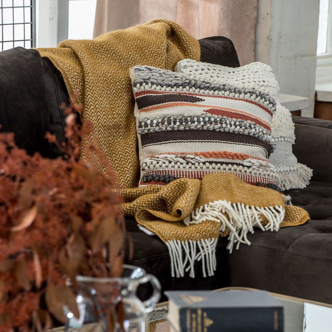 Bohemian Macrame Cushion – Multi