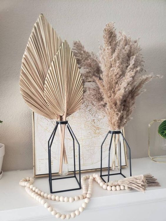 Black iron stand with glass tube – Small