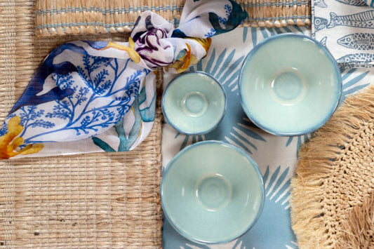 Coral Reef Napkin, Blue – Set of 6