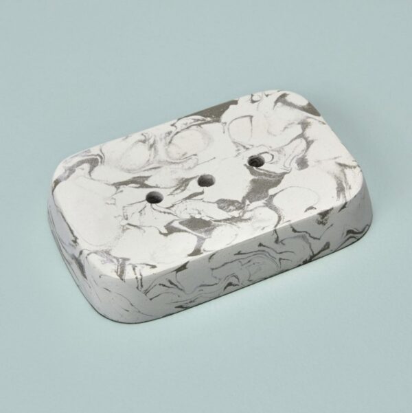 Marbled Cement Soap Dish