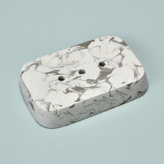 Marbled Cement Soap Dish