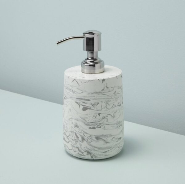 Marbled Cement Soap Dispenser