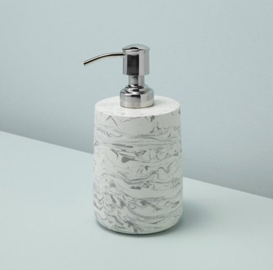 Marbled Cement Soap Dispenser