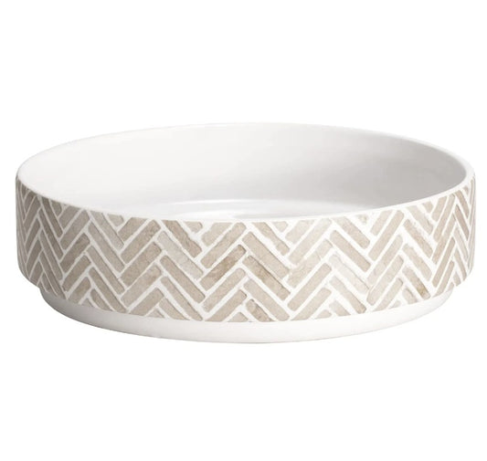 Bergen Herringbone 9d” Ceramic Bowl
