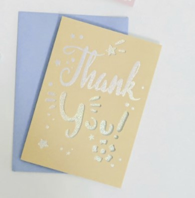 Thank You Glitter Card