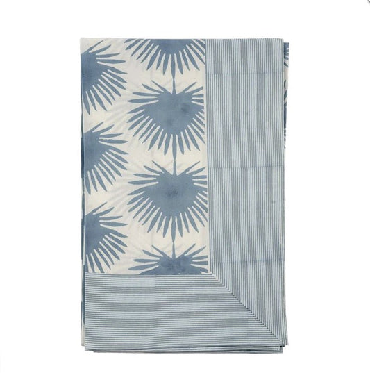 Paradise Palm Table Cloth, Blue