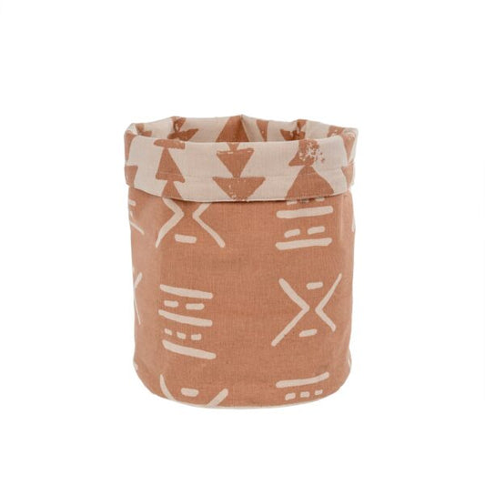 Mali Fabric Basket, Dusty Rose