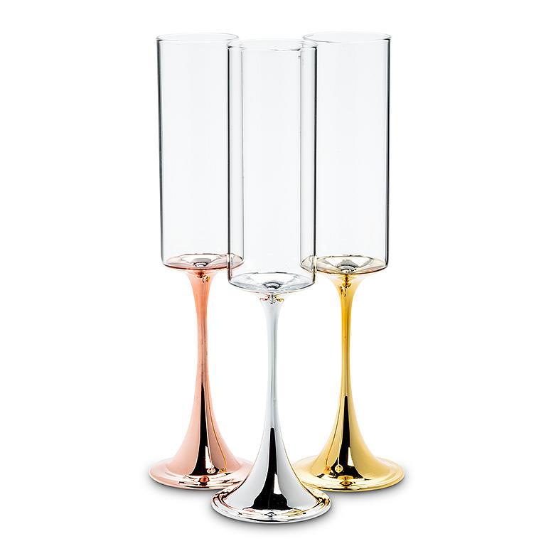 Slender Flute with Metallic Stem