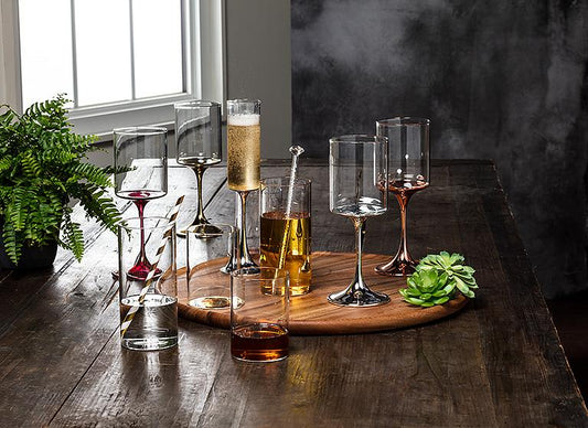 Slender Flute with Metallic Stem