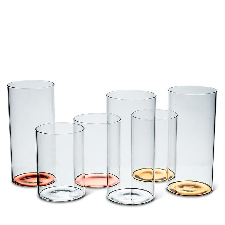 Highball with Gold Metallic Base