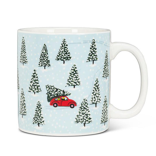 Blue Christmas Tree Mug