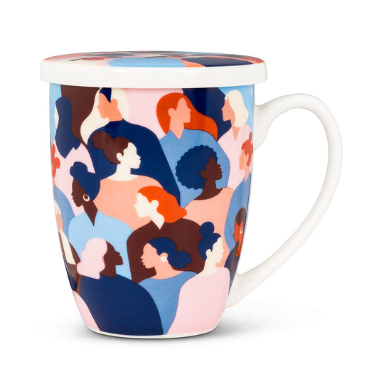Diversity Colored Mug & Strainer
