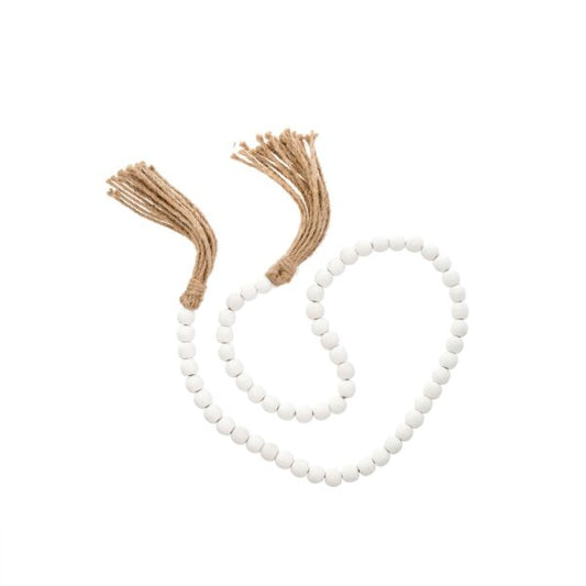 Tassel Prayer Beads White