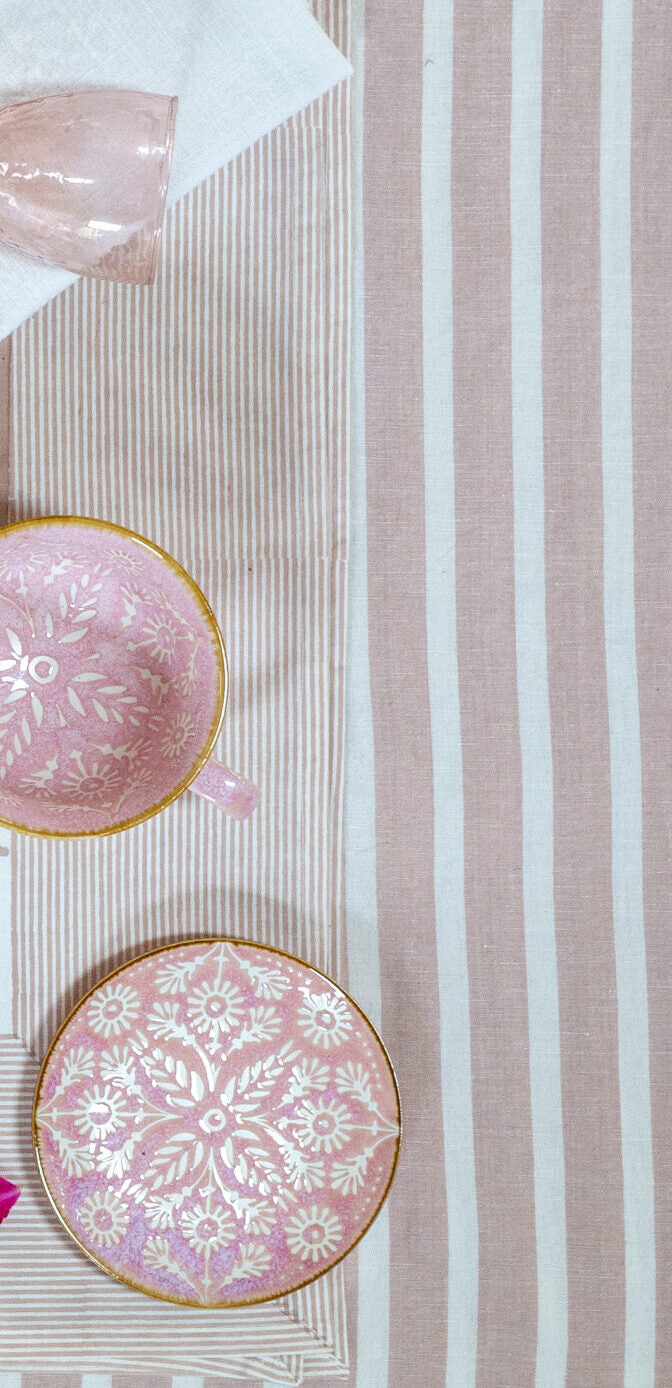 Positano Coral Tablecloth
